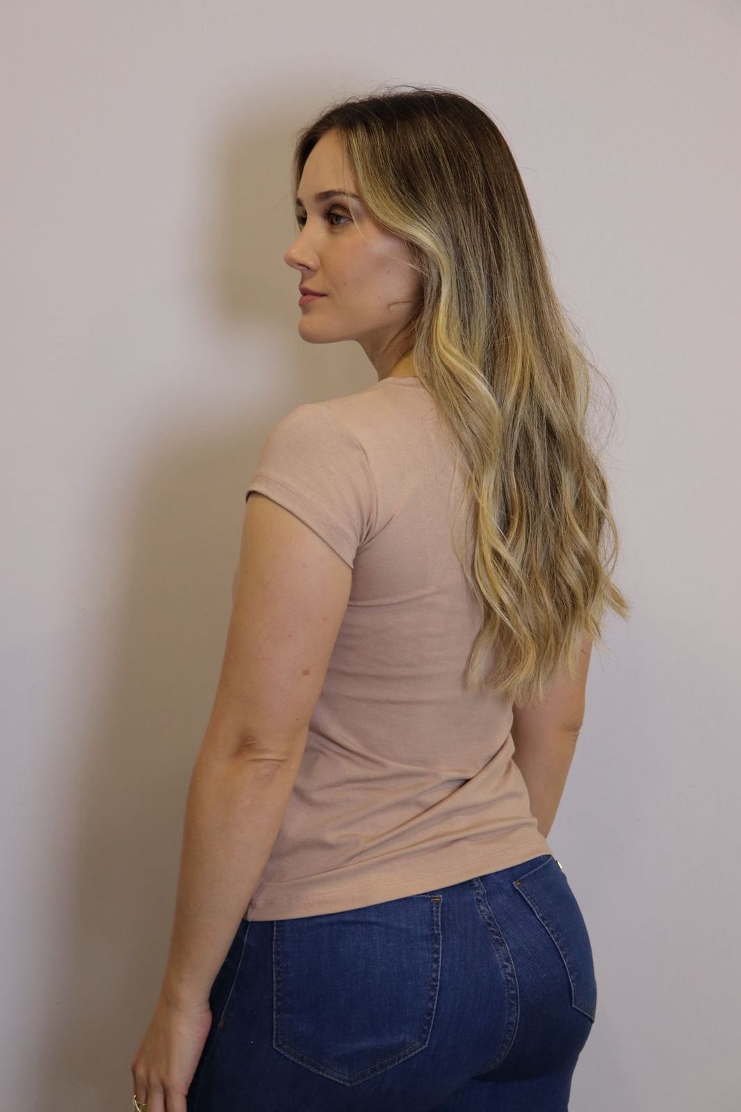 Blusa Lzt Baby Look Viscose Feminino Cor Baunilha Blusa Lzt Baby Look Viscose Feminino Cor Baunilha