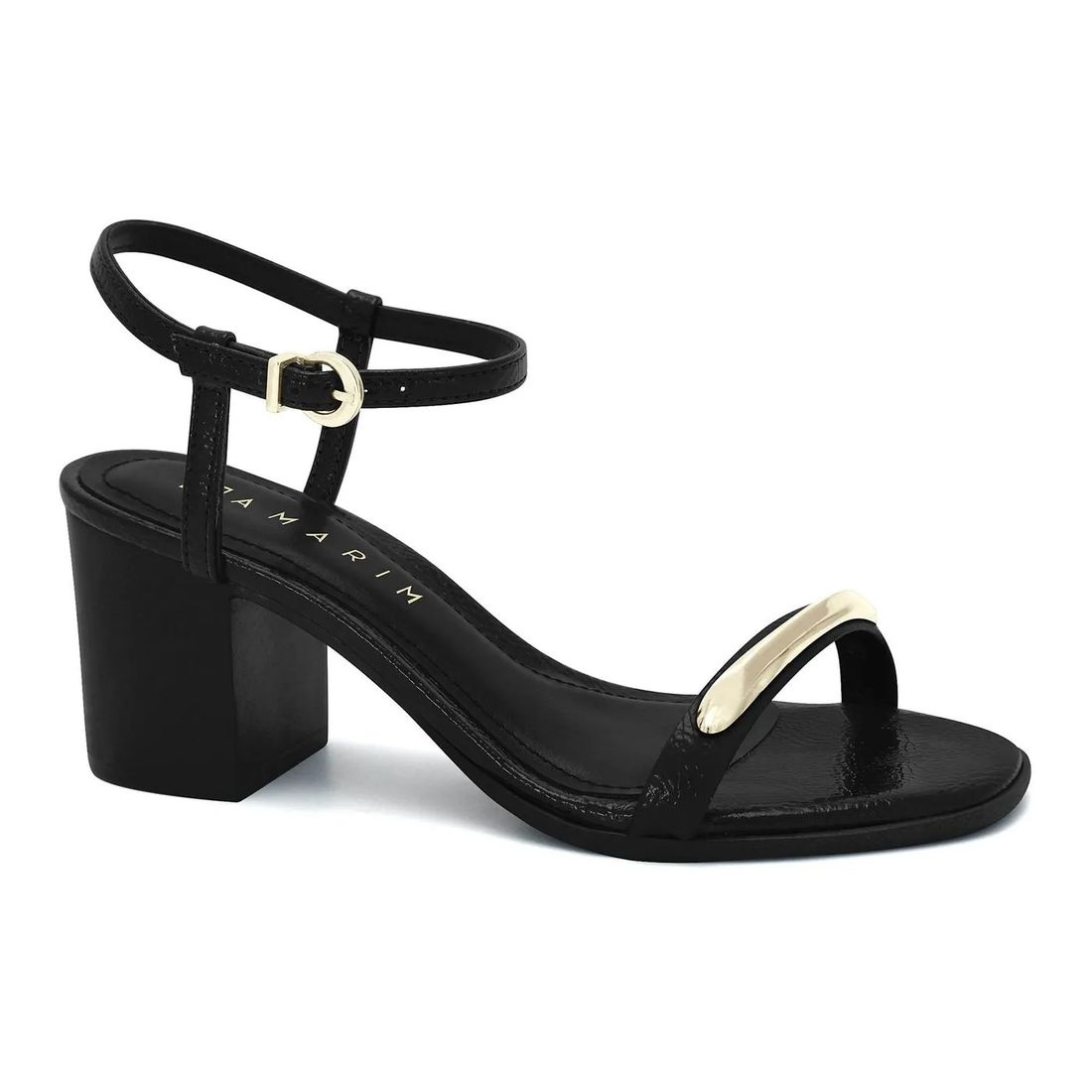 Sandália Ramarim Salto Bloco Feminino Cor Preto Sandália Ramarim Salto Bloco Feminino Cor Preto