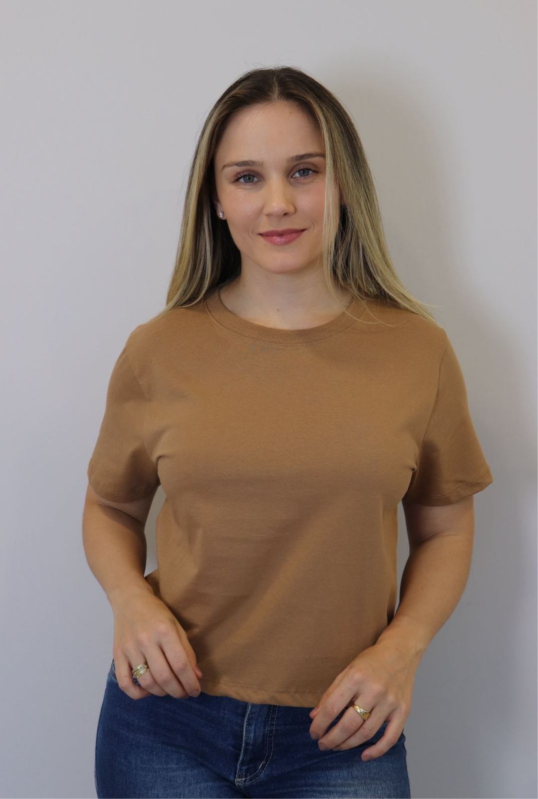 Blusa Cropped Lzt Algodão Feminino Cor Caramelo Blusa Cropped Lzt Algodão Feminino Cor Caramelo