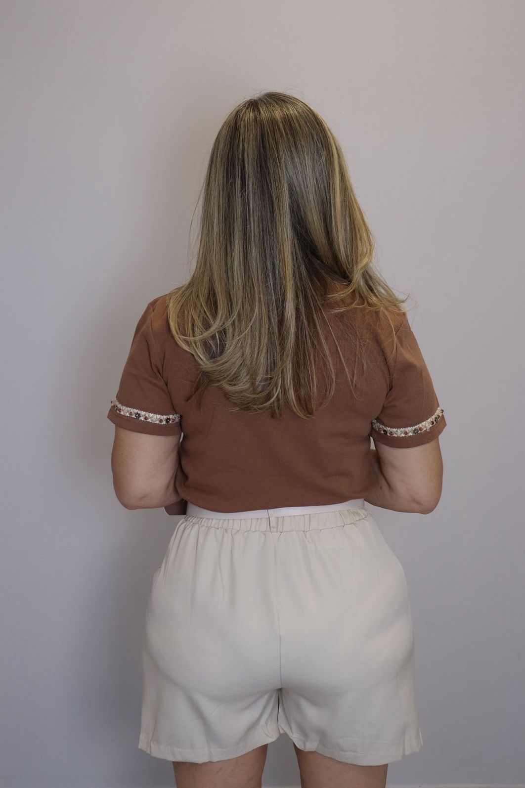 Short Maxma Linho Feminino Cor Off White
