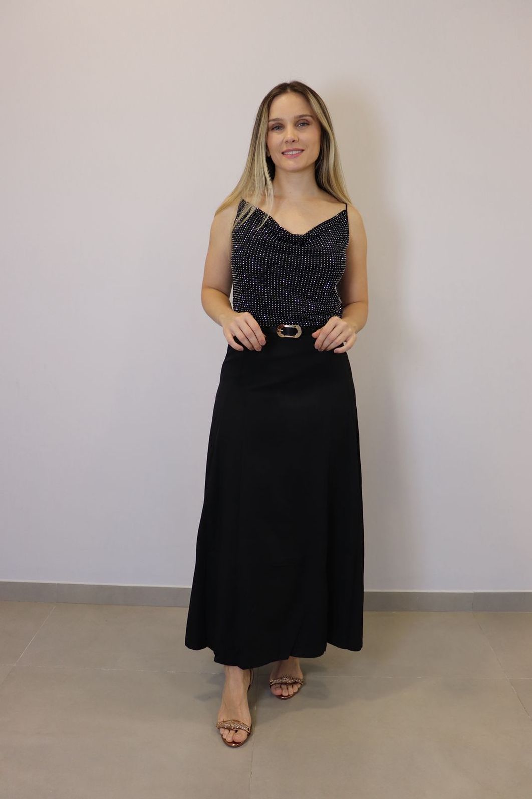 Saia Bellina Feminino Cor Preto