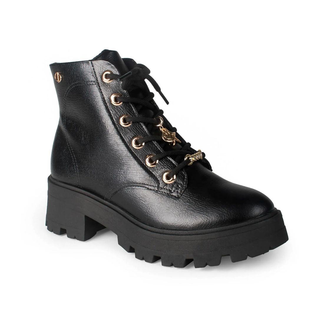 Coturno Dakota Cano Curto Salto Tratorado Feminino Cor Preto Coturno Dakota Cano Curto Salto Tratorado Feminino Cor Preto
