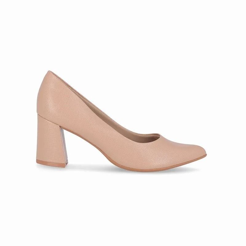 Scarpin Piccadilly Salto Alto Feminino Cor Nude Scarpin Piccadilly Salto Alto Feminino Cor Nude