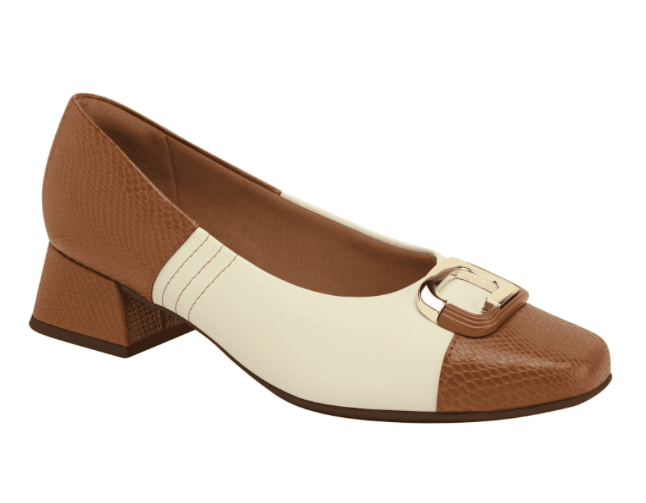 Sapato Picaddilly Salto Médio Feminino Cor Ocre Sapato Picaddilly Salto Médio Feminino Cor Ocre