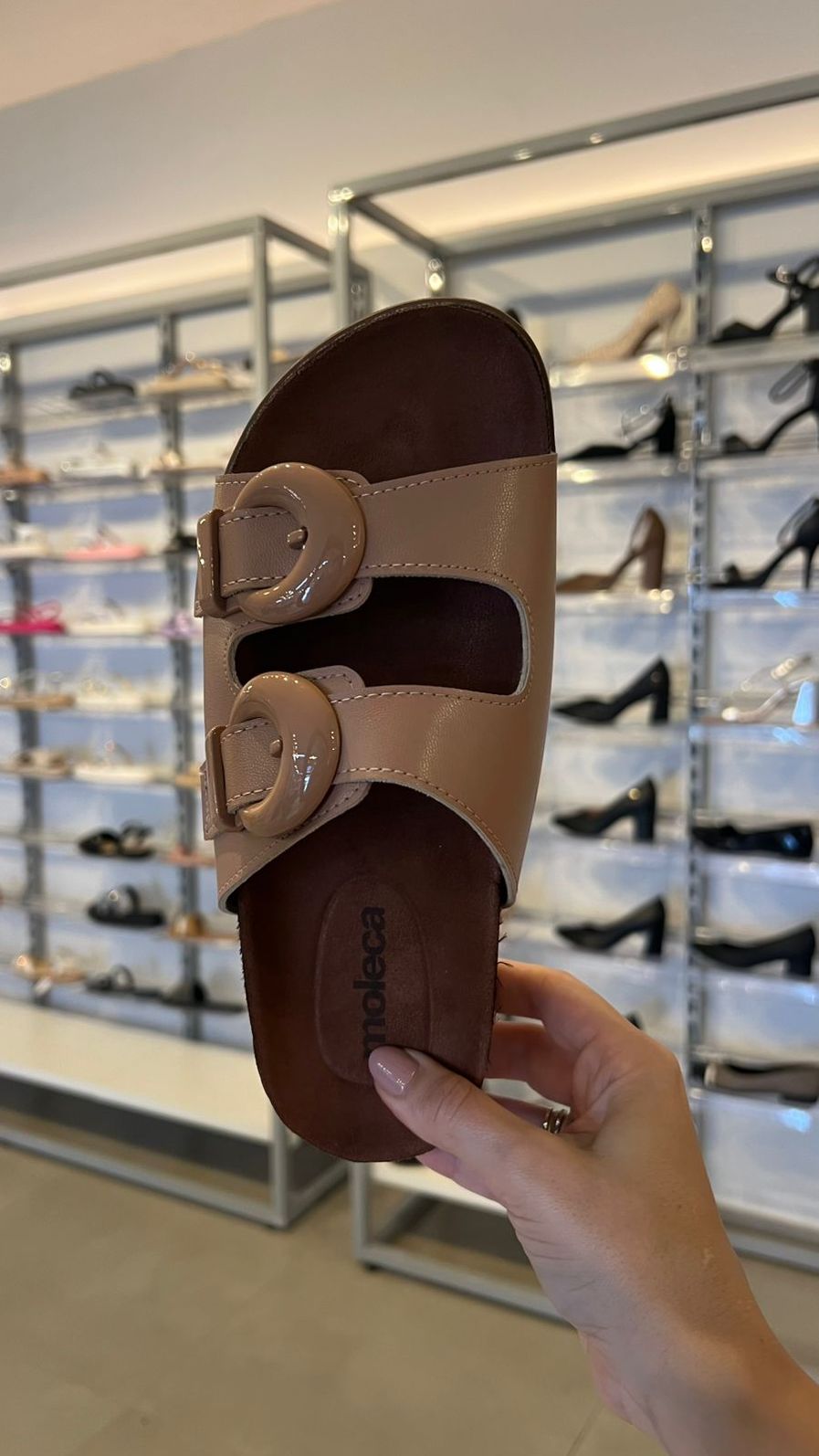 Papete Slide Moleca Feminino Cor Nude Papete Slide Moleca Feminino Cor Nude