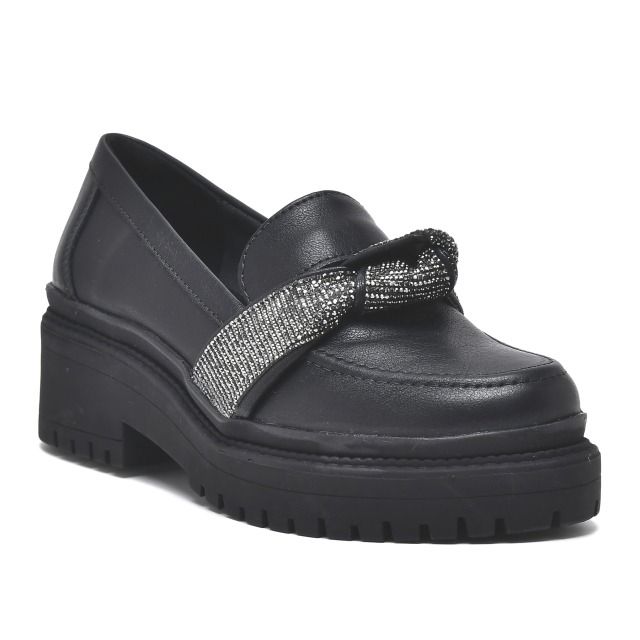 Mocassim Via Marte Salto Tratorado Feminino Cor Preto Mocassim Via Marte Salto Tratorado Feminino Cor Preto