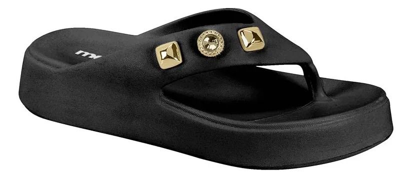Chinelo Flat Moleca Gaspea Feminino Cor Preto Chinelo Flat Moleca Gaspea Feminino Cor Preto