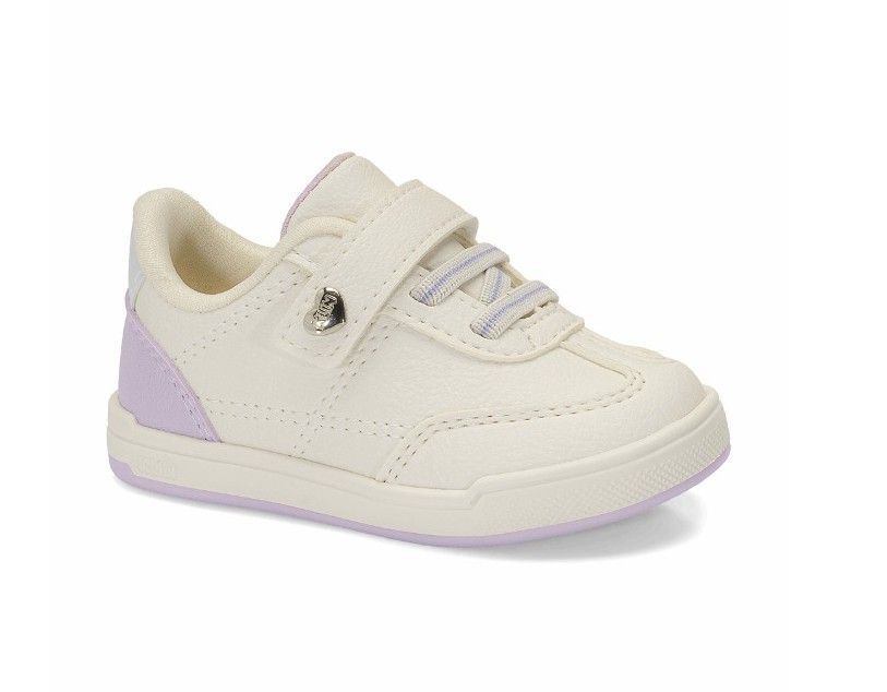 Tênis Klin Sky Infantil Feminino Cor Bege/Lilás