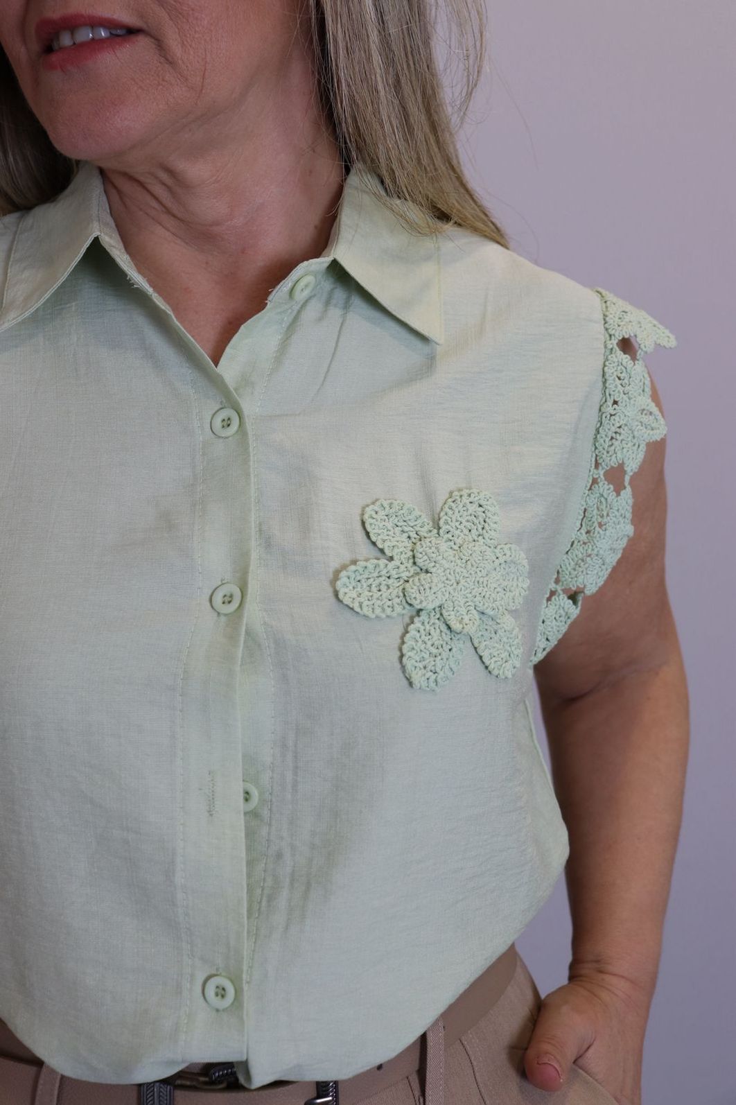 Camisa Maxma Regata Feminina Cor Verde