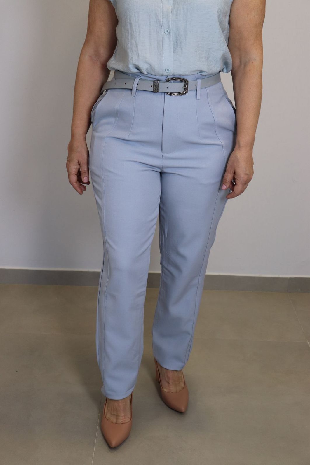Calça Maxma Alfaiataria Feminino Cor Azul