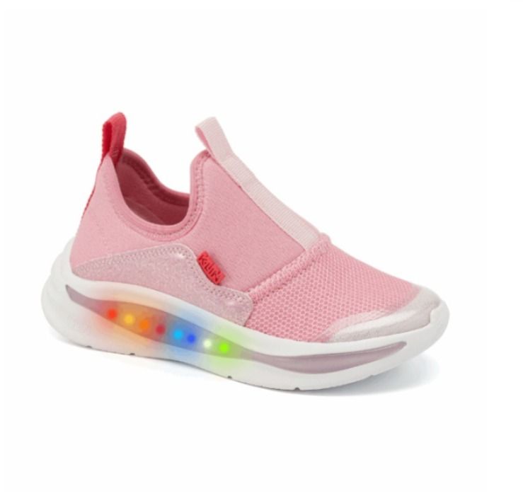Tênis Klin Flash Led Infantil Cor Rosa