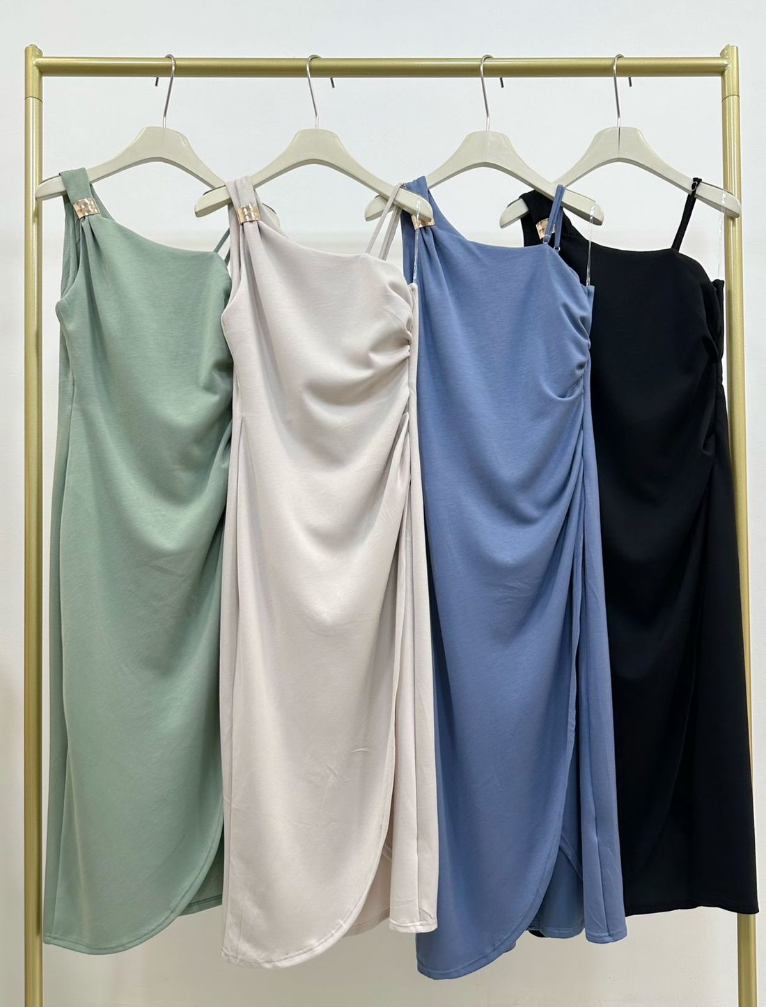 Vestido Bellina Midi Feminino Cor Verde Vestido Bellina Midi Feminino Cor Verde