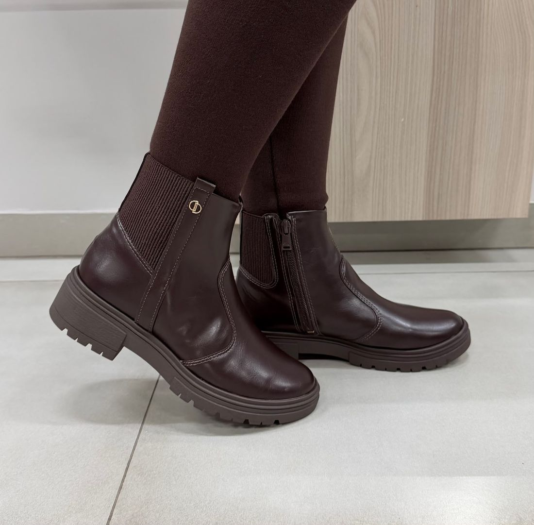 Coturno Dakota Cano Curto Feminino Cor Marrom Coturno Dakota Cano Curto Feminino Cor Marrom