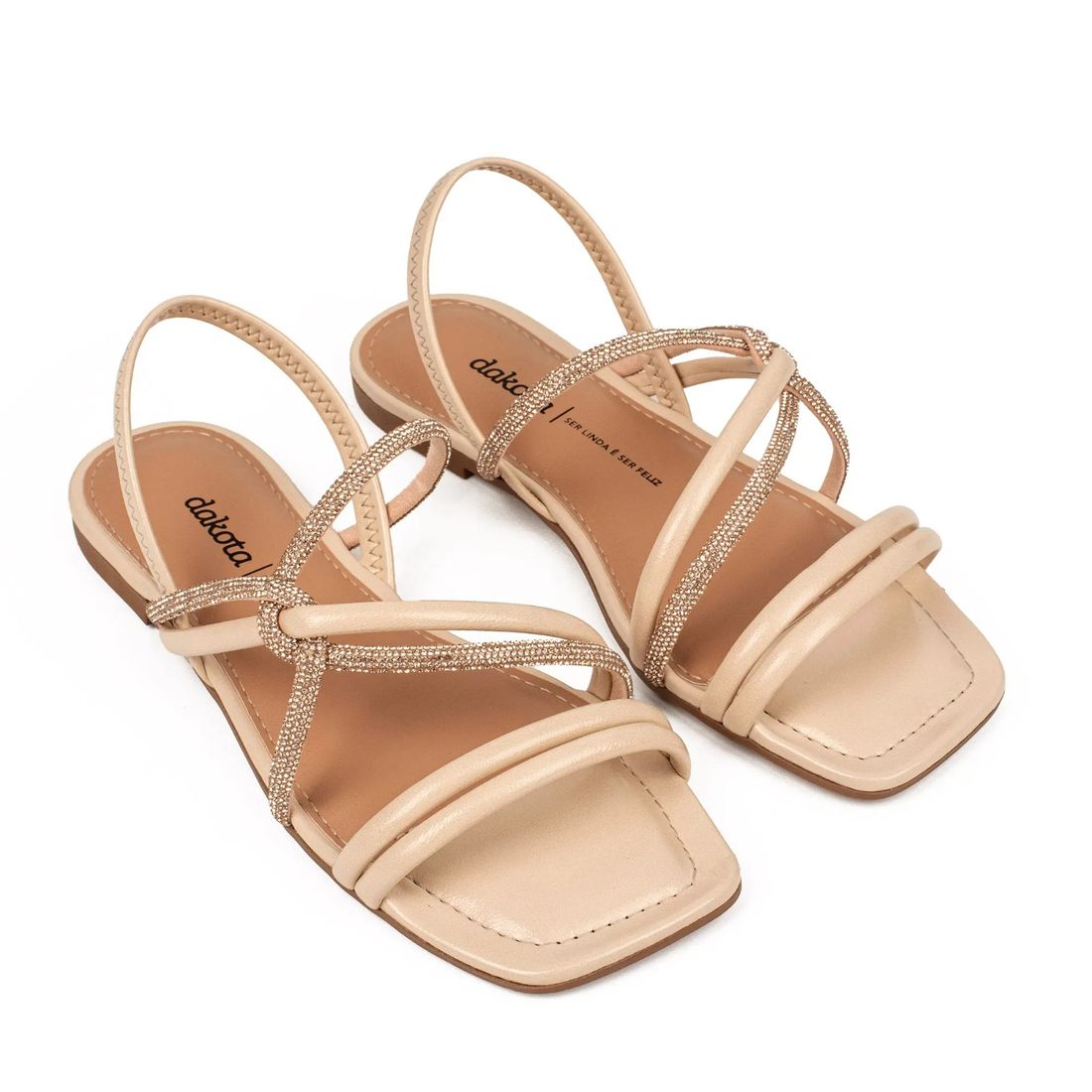 Sandália Dakota Rasteira Feminino Cor Bege Sandália Dakota Rasteira Feminino Cor Bege