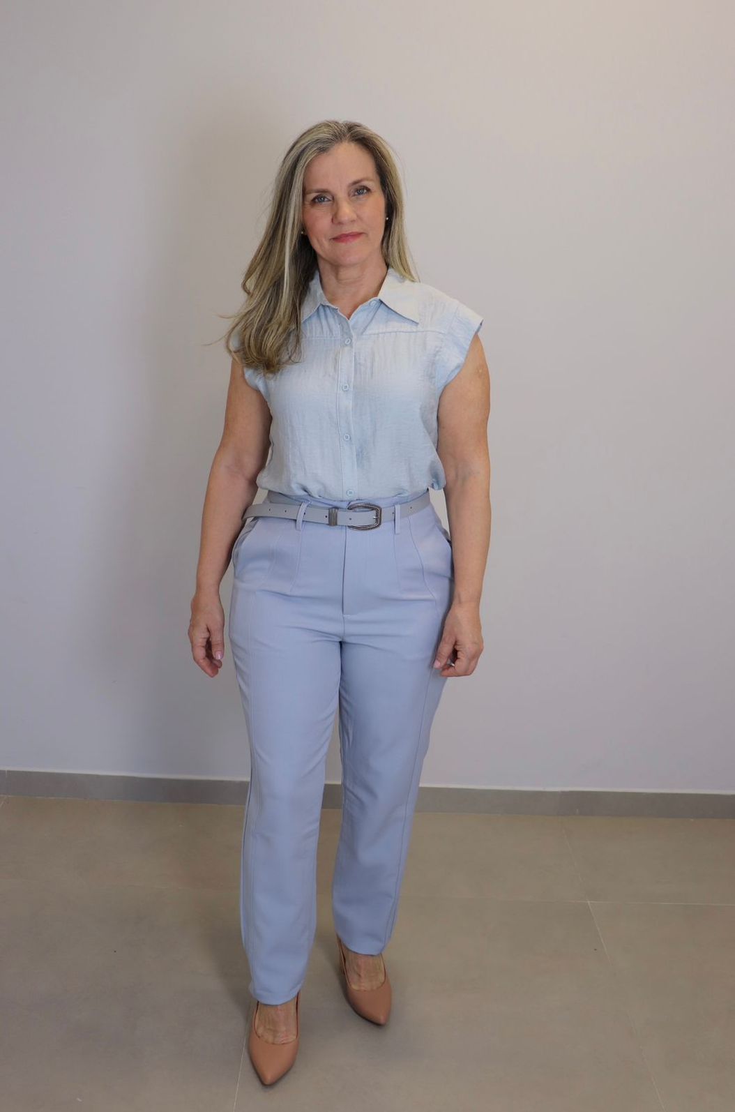 Calça Maxma Alfaiataria Feminino Cor Azul