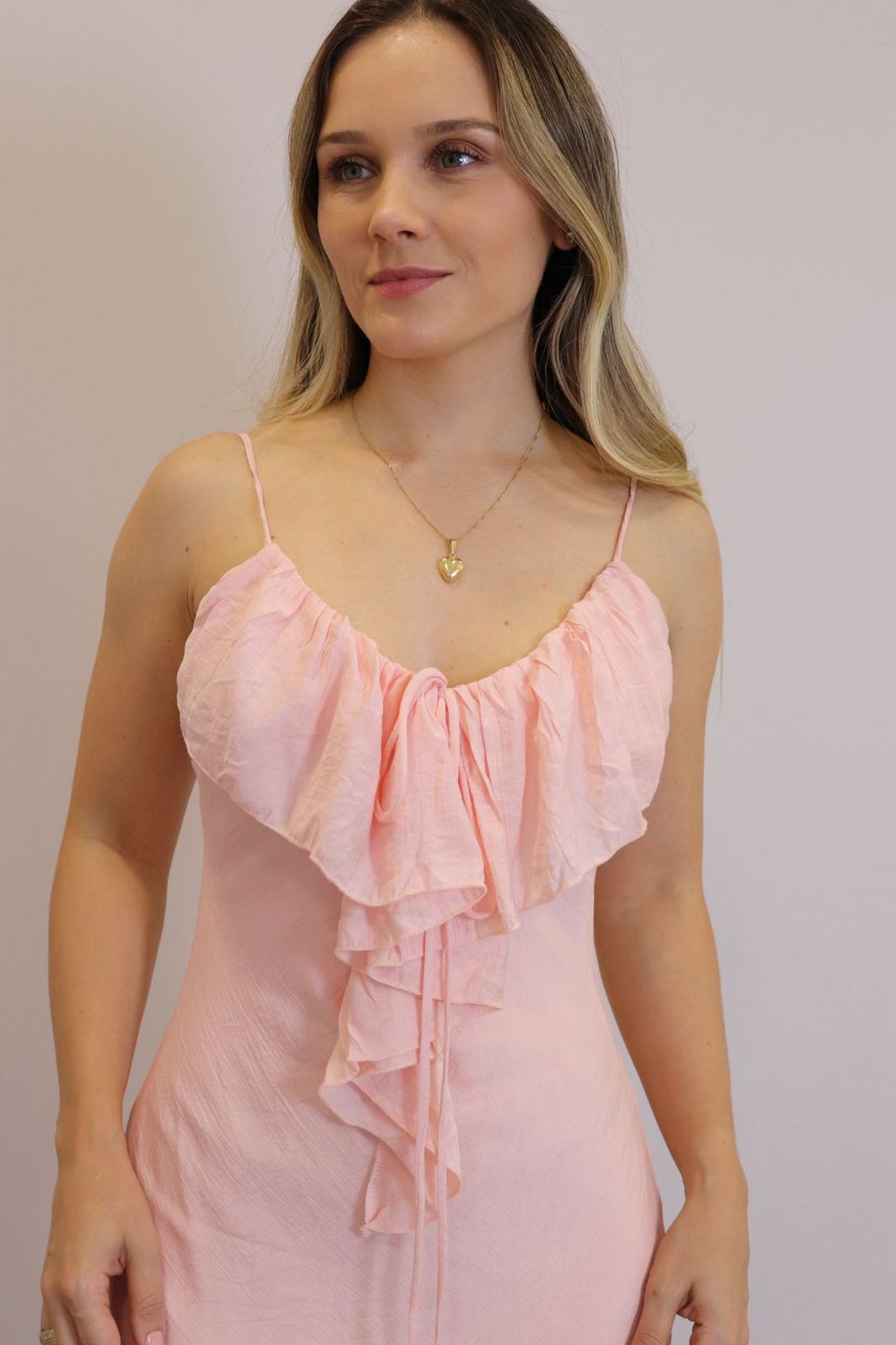 Vestido Longo My Crush Feminino Cor Rosa Vestido Longo My Crush Feminino Cor Rosa