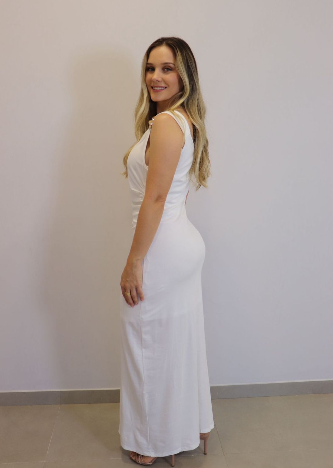 Vestido My Crush Feminino Cor Off White