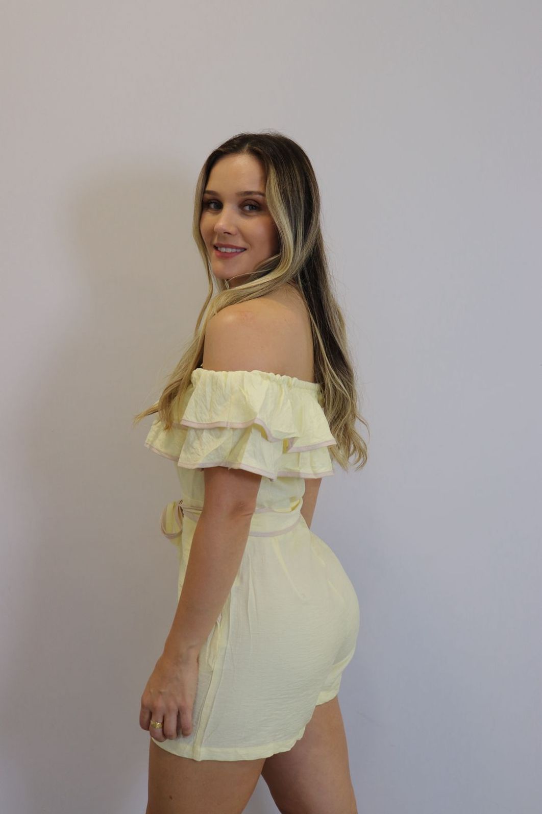 Macaquinho My Crush Feminino Cor Amarelo