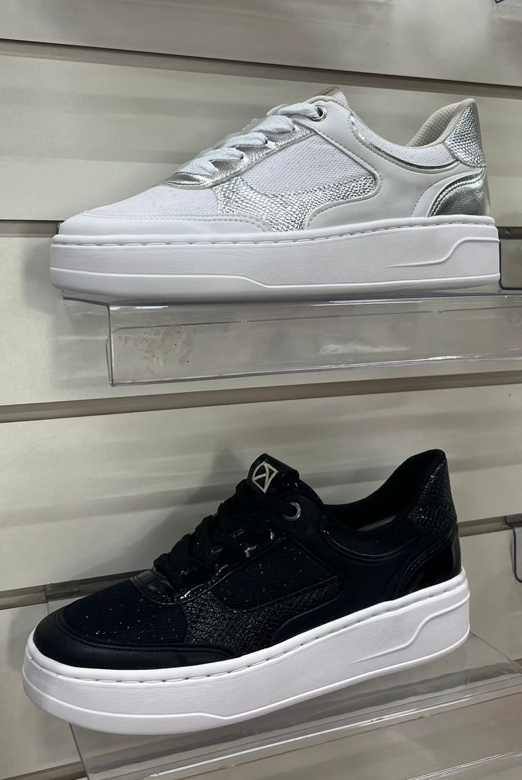 Tênis Piccadilly Casual Brilho Feminino Cor Branco