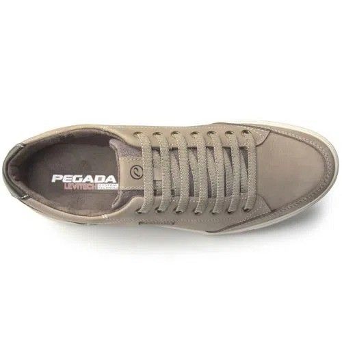 Sapatênis Pegada em Couro Masculino Cor Bege Sapatênis Pegada em Couro Masculino Cor Bege