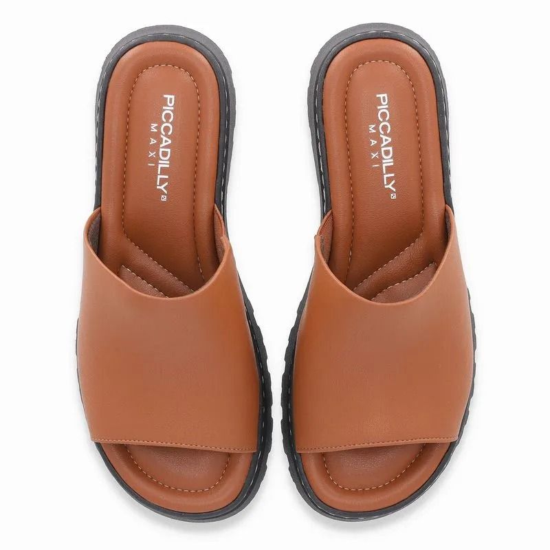 Tamanco Piccadilly Salto Médio Feminino Cor Marrom Ocre Tamanco Piccadilly Salto Médio Feminino Cor Marrom Ocre