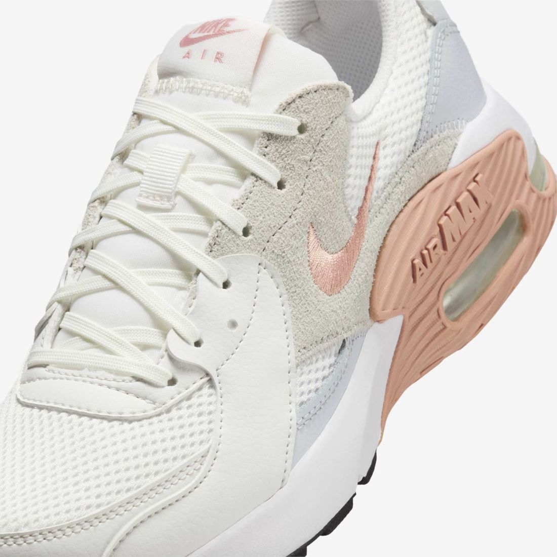 Tênis Nike Air Max Excee Feminino Cor Branco/Cinza/Rosa