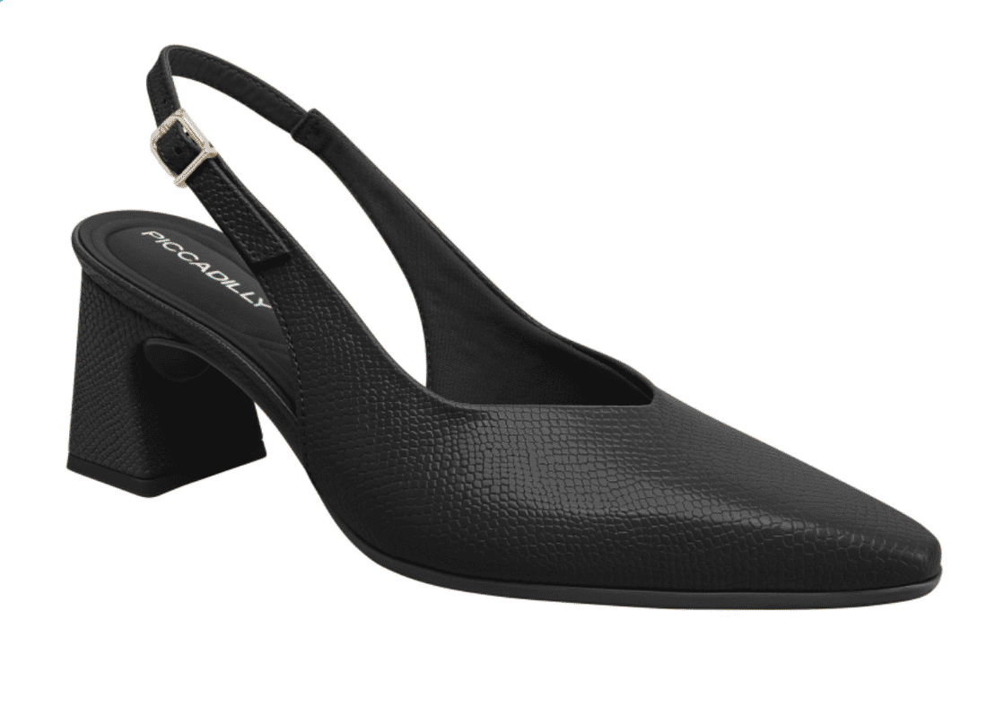 Sandália Piccadilly Salto Médio Feminino Cor Preto Sandália Piccadilly Salto Médio Feminino Cor Preto
