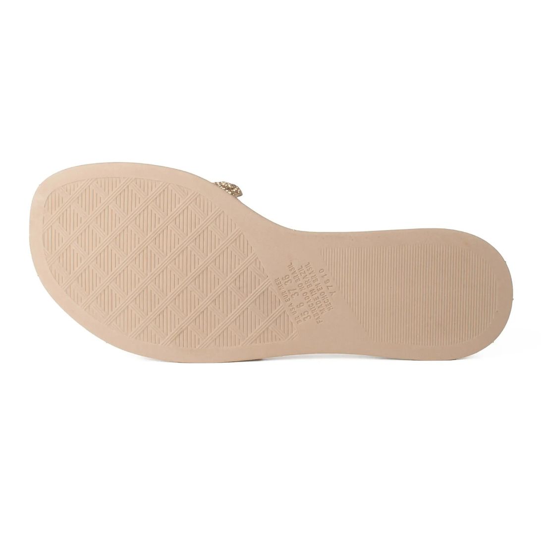 Rasteira Dakota Flatform Feminino Cor Bege/Dourado Rasteira Dakota Flatform Feminino Cor Bege/Dourado