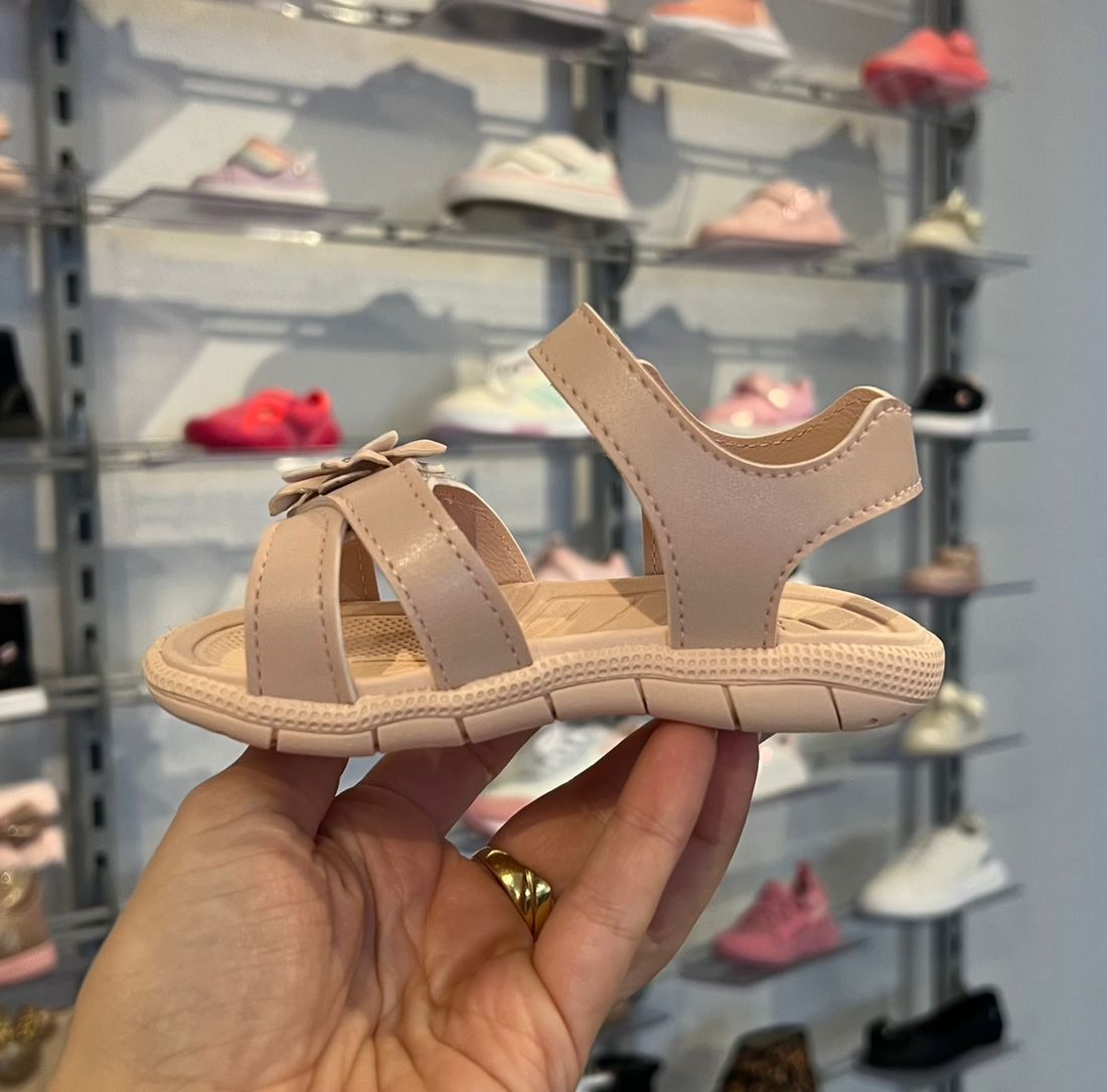 Sandália Papete Klin Tic Tac Infantil Feminino Cor Rosa