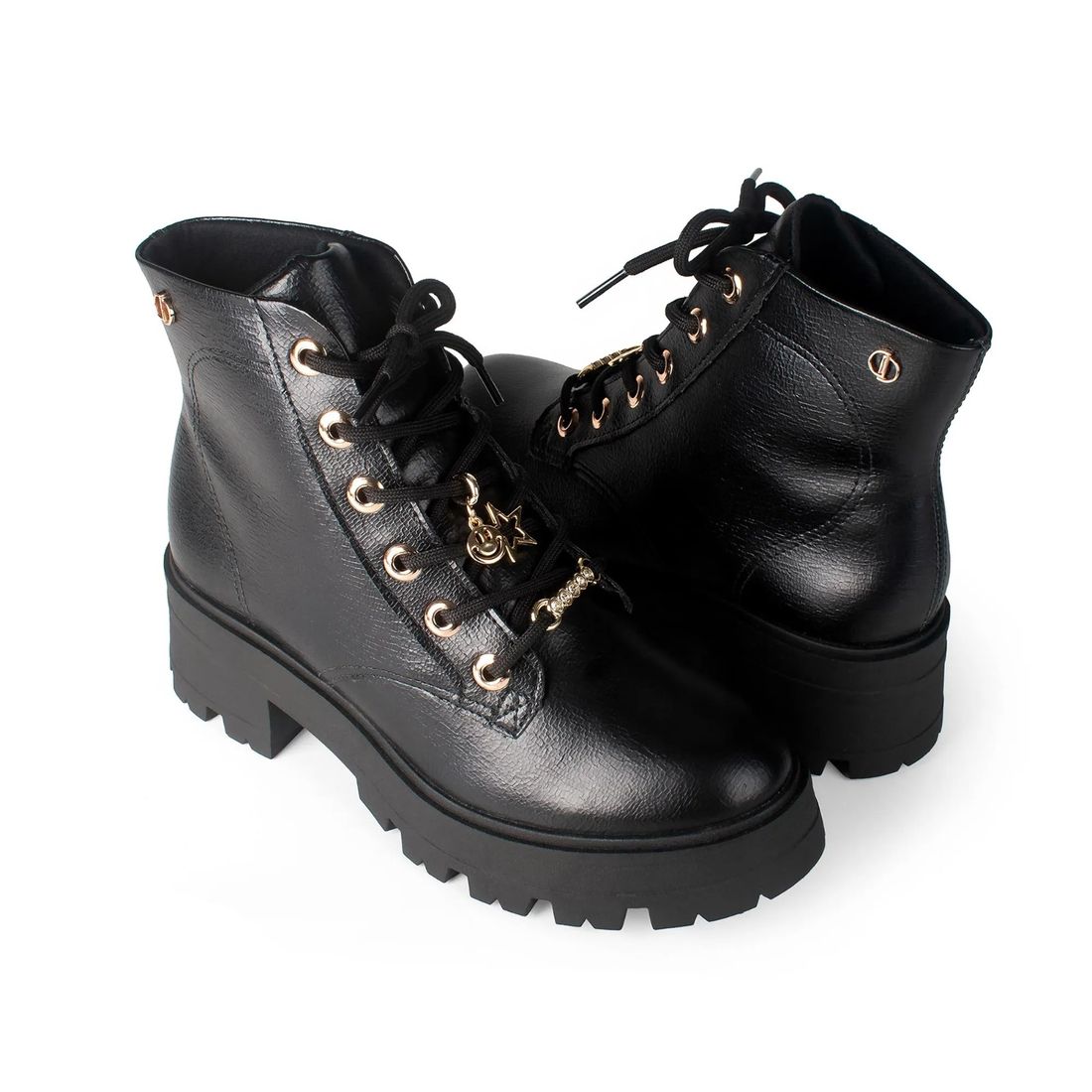 Coturno Dakota Cano Curto Salto Tratorado Feminino Cor Preto Coturno Dakota Cano Curto Salto Tratorado Feminino Cor Preto