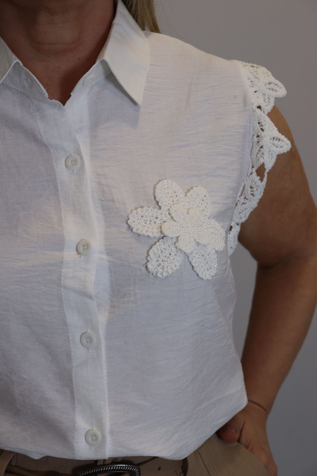 Camisa Maxma Regata Feminina Cor Off White Camisa Maxma Regata Feminina Cor Off White