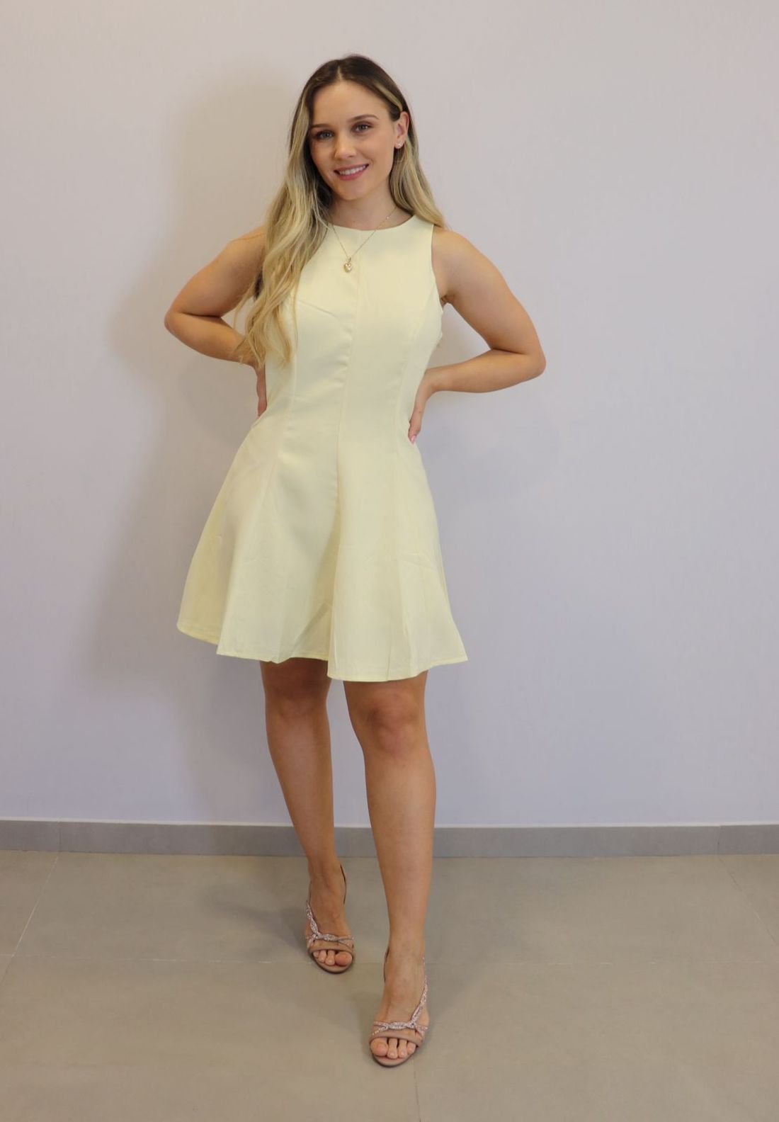 Vestido My Crush Feminino Cor Amarelo