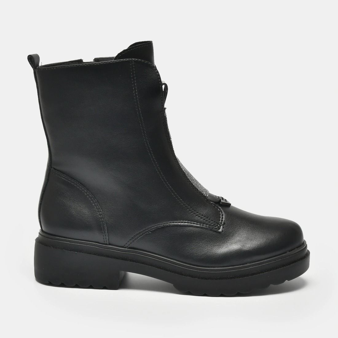 Bota Via Marte Strass Salto Baixo Feminino Cor Preto Bota Via Marte Strass Salto Baixo Feminino Cor Preto
