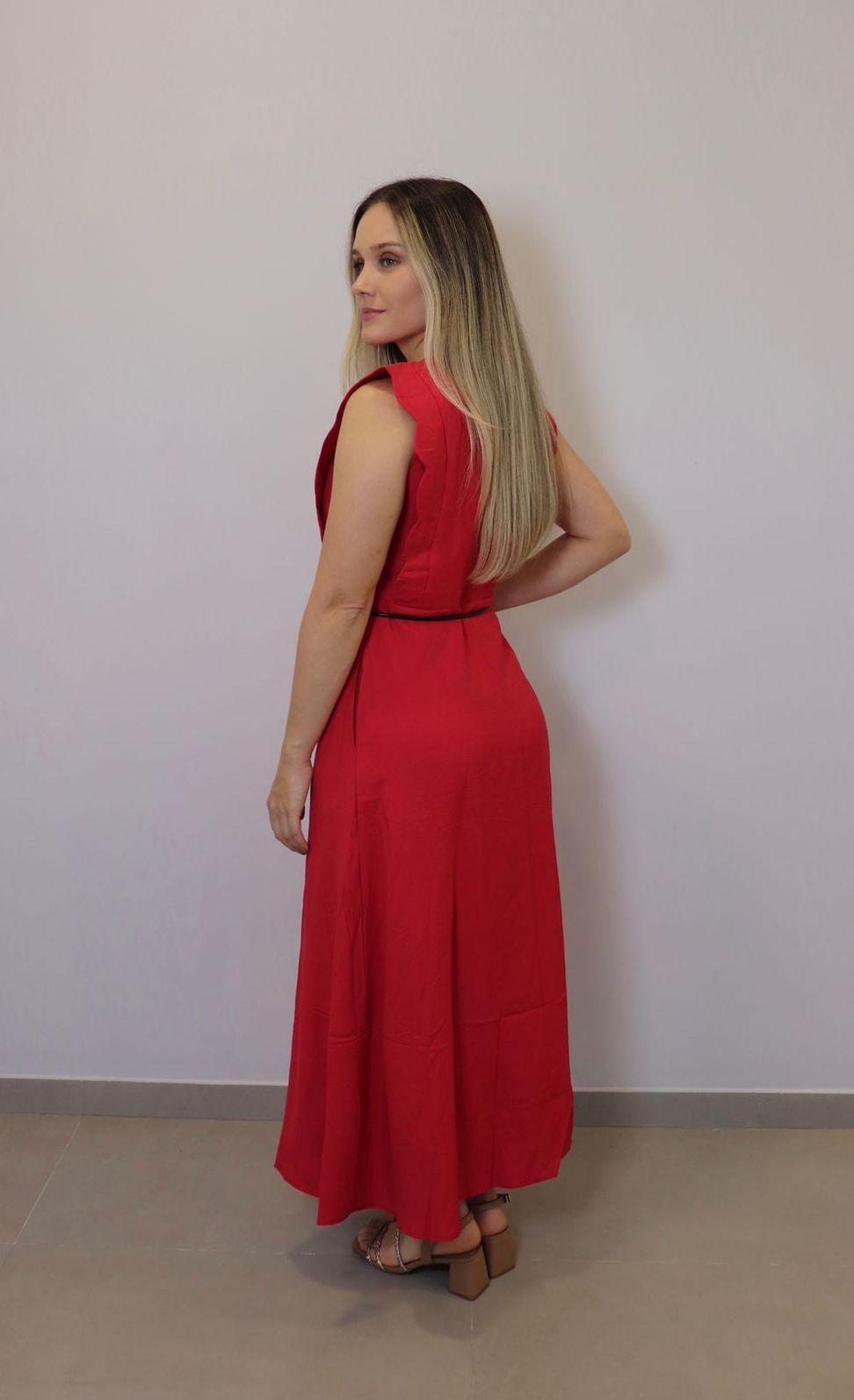 Vestido Bellina Feminino Cor Vermelho