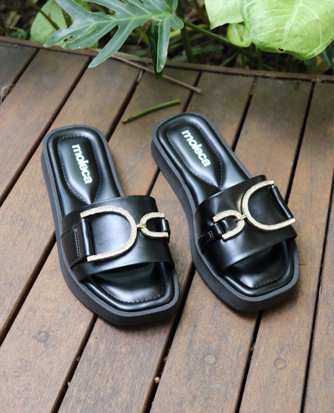 Tamanco Moleca Rasteira Feminino Cor Preto Tamanco Moleca Rasteira Feminino Cor Preto