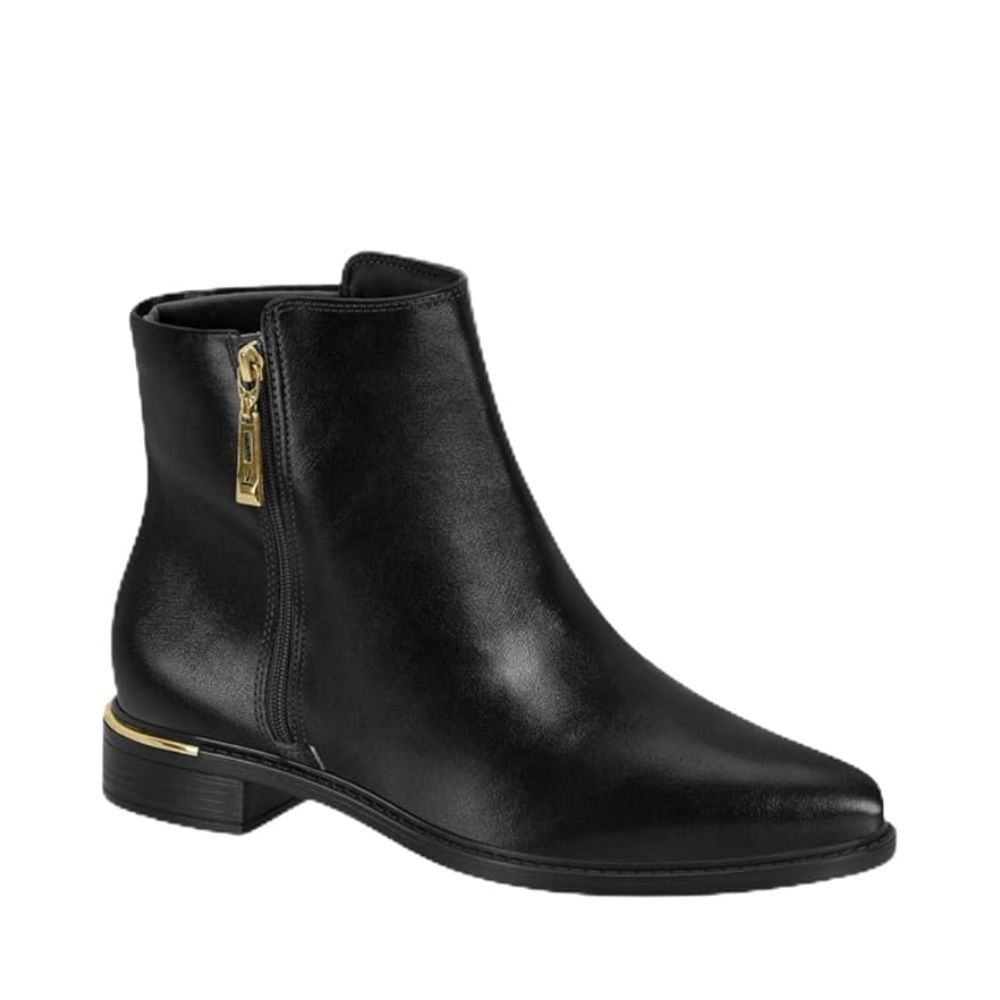 Bota Vizzano Salto Baixo Feminino Cor Preto Bota Vizzano Salto Baixo Feminino Cor Preto
