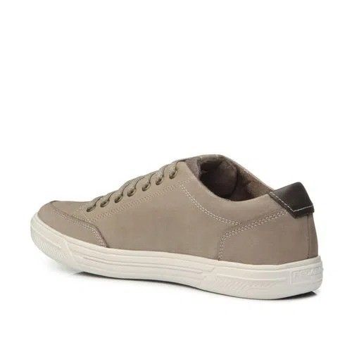 Sapatênis Pegada em Couro Masculino Cor Bege Sapatênis Pegada em Couro Masculino Cor Bege