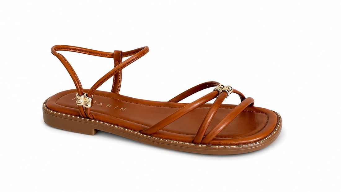 Sandália Rasteira Ramarim Feminino Cor Caramelo Sandália Rasteira Ramarim Feminino Cor Caramelo