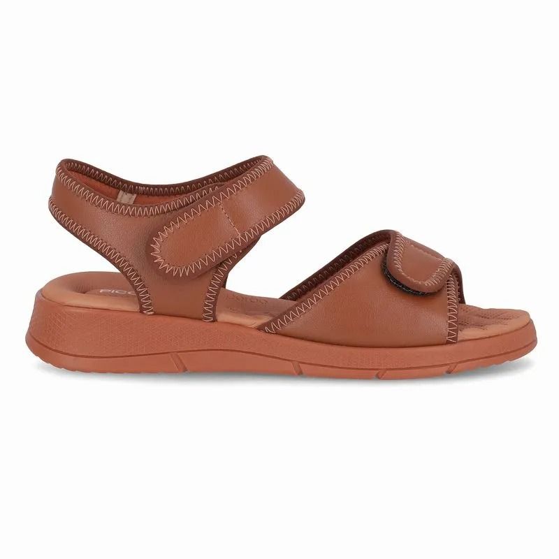 Sandália Piccadilly Papete Esporão Salto Anabela Feminino Cor Ocre Sandália Piccadilly Papete Esporão Salto Anabela Feminino Cor Ocre