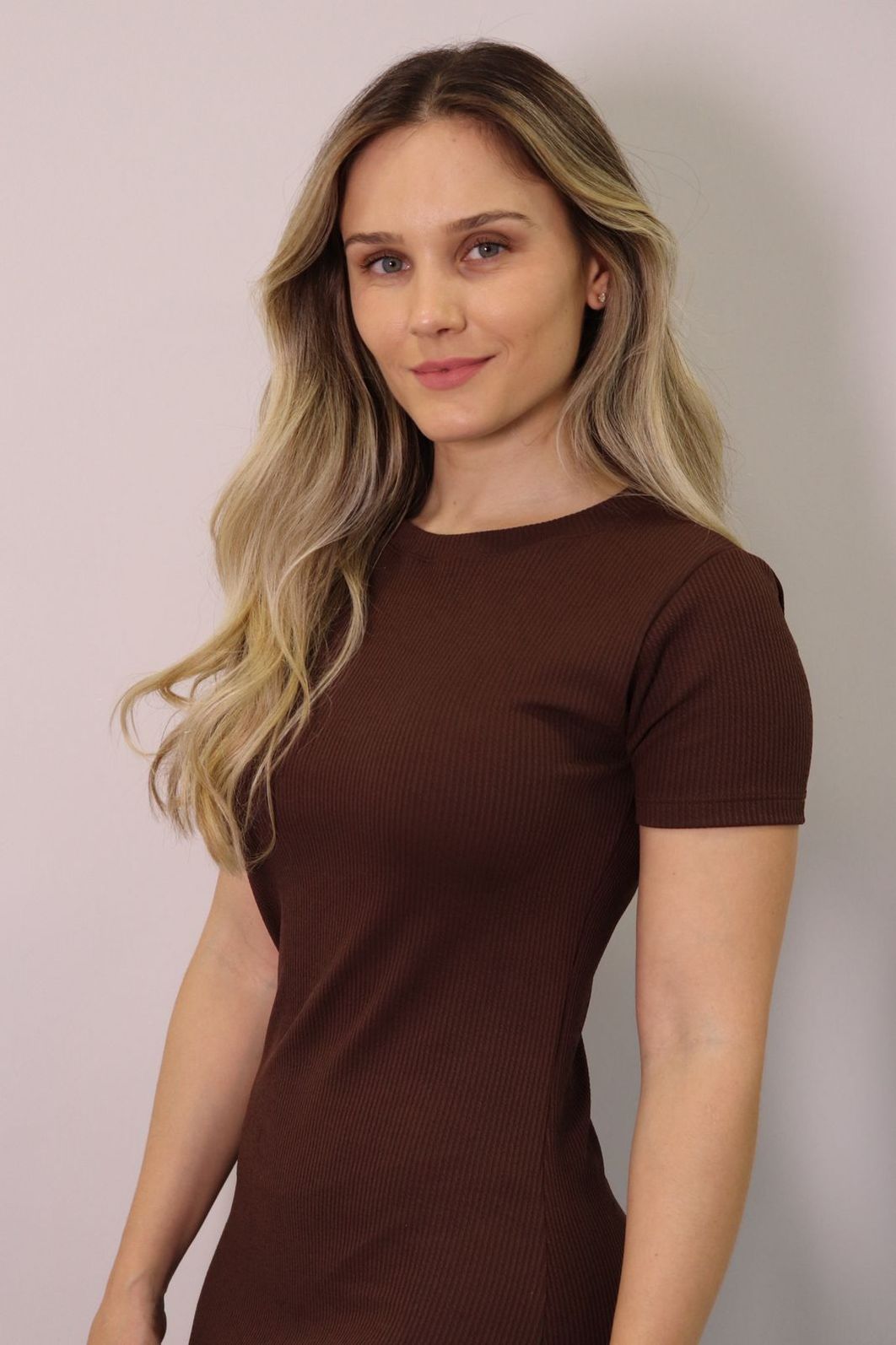 Vestido Midi Lzt Ana Ruga Feminino Cor Marrom Vestido Midi Lzt Ana Ruga Feminino Cor Marrom