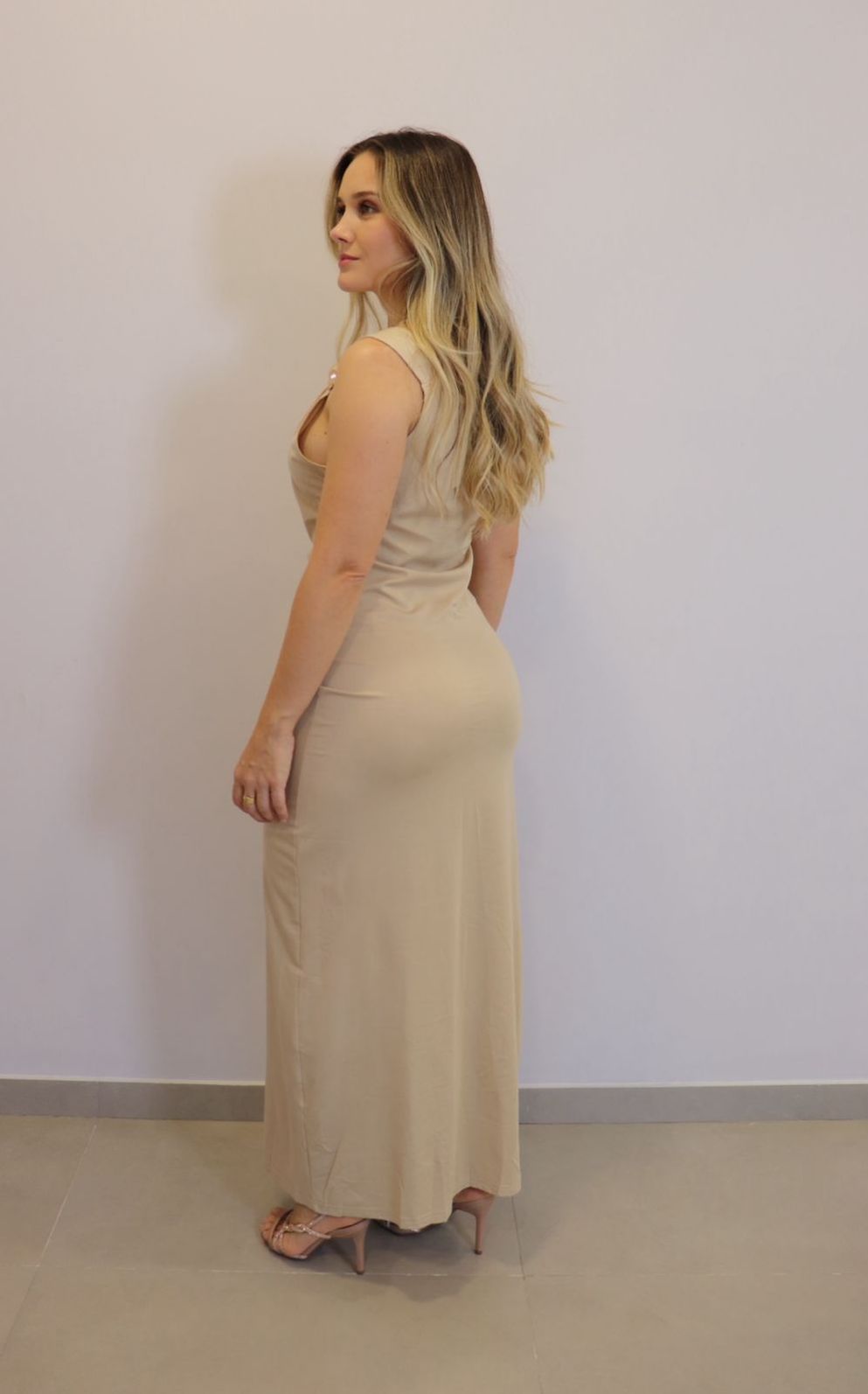 Vestido My Crush Feminino Cor Nude