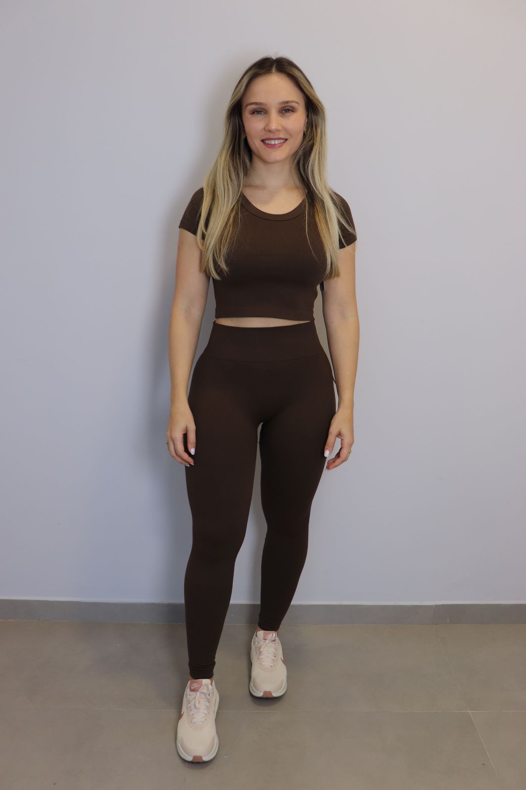 Conjunto Firmly Believe Feminino Marrom Conjunto Firmly Believe Feminino Marrom