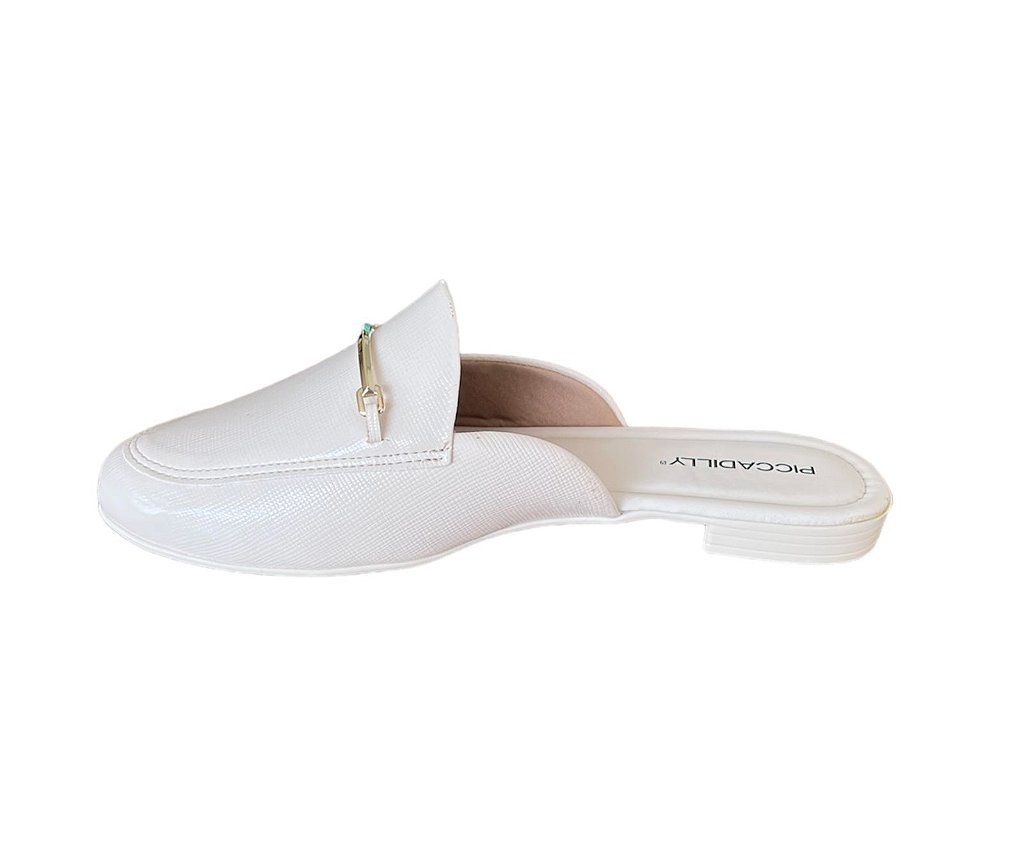 Mule Piccadilly Feminino Cor Off White