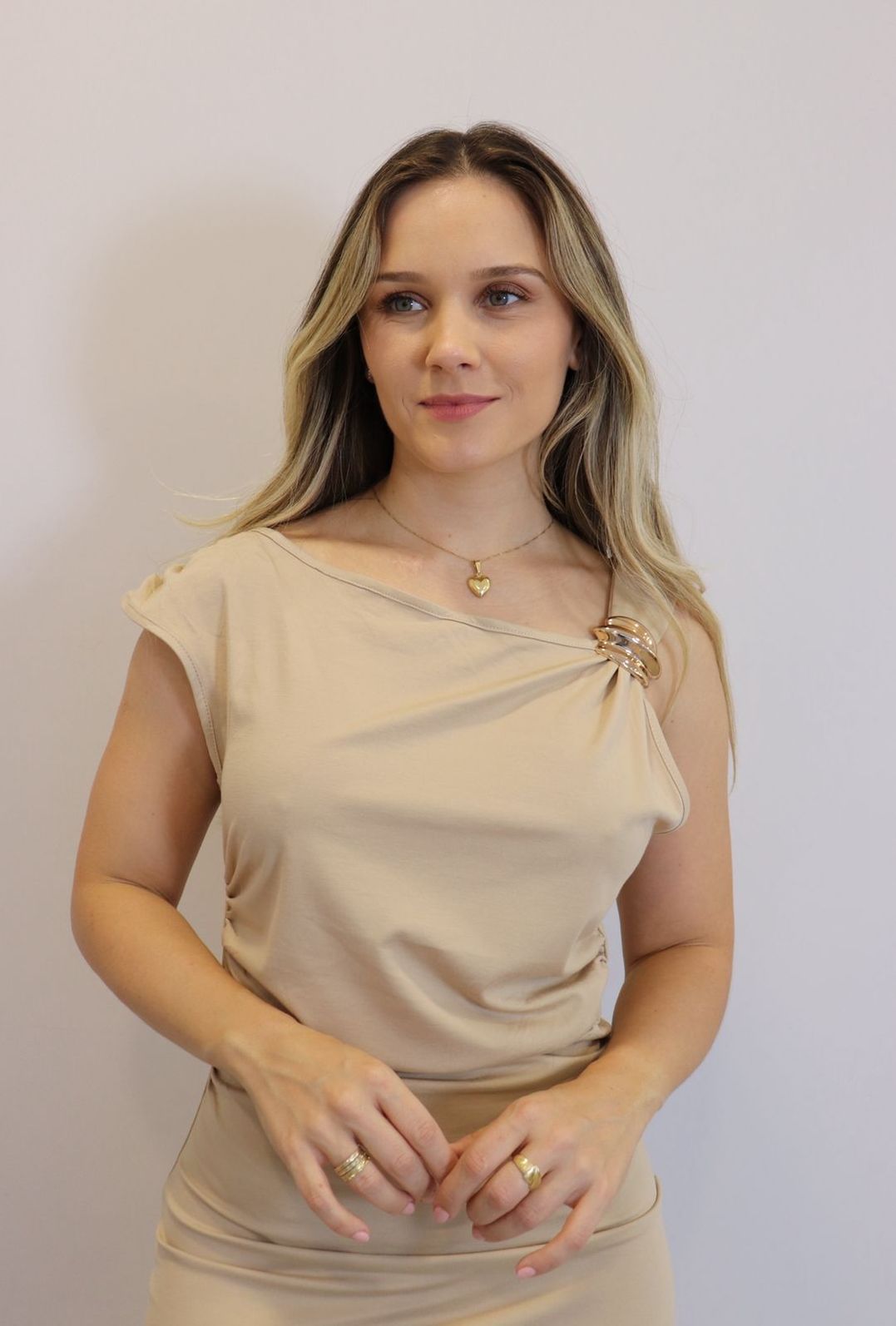 Vestido My Crush Feminino Cor Nude