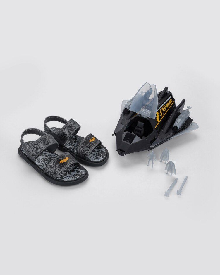 Sandália Grendene Kids Liga da Justiça Masculino Cor Preto