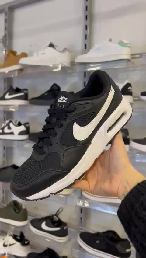 Sc Leather Air Max Masculino Preto Tênis Nike Air Max SC Masculino