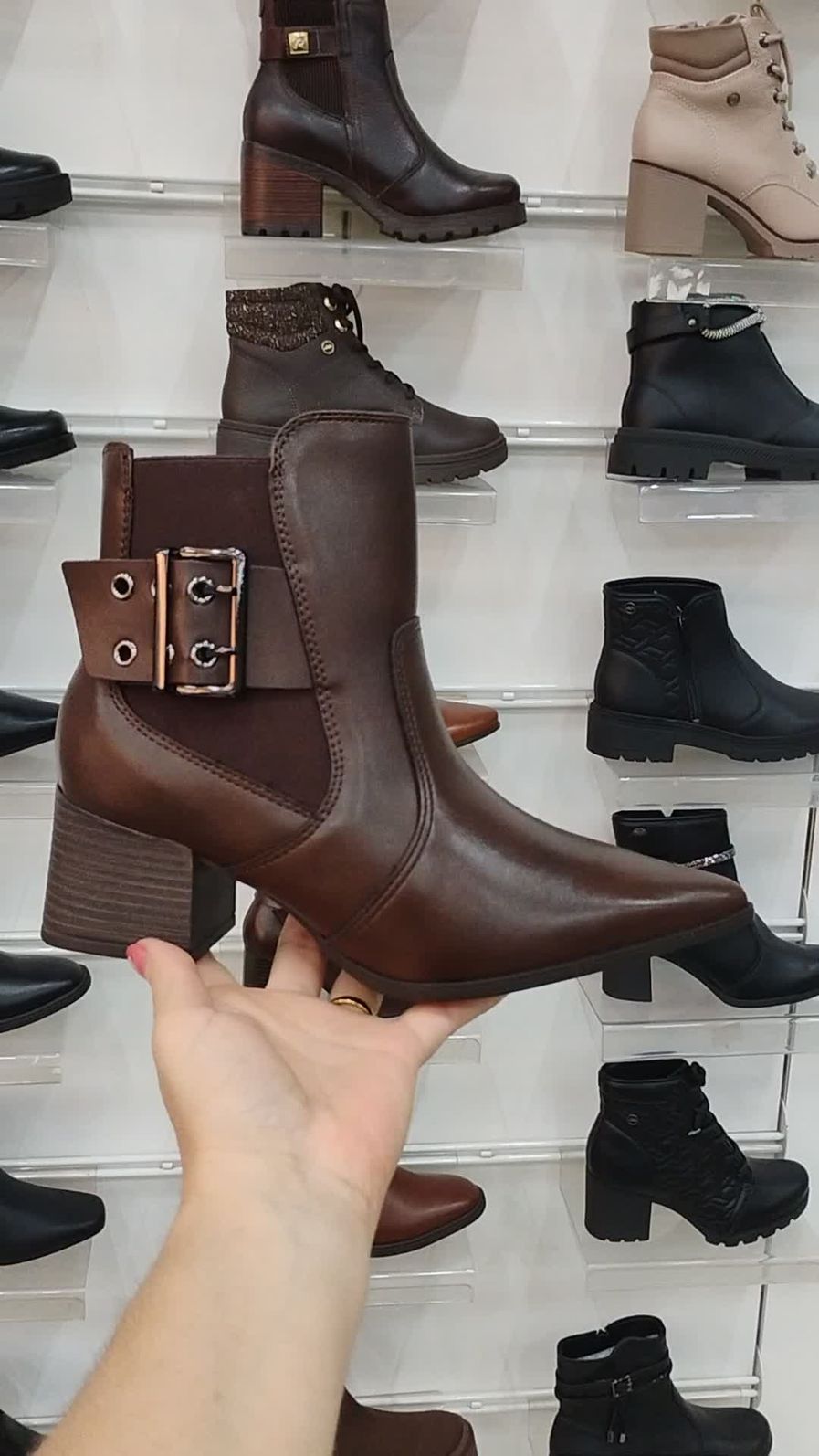 Bota Cano Curto Catalogo Ramarim 2019 Bota Ramarim Salto Baixo Com