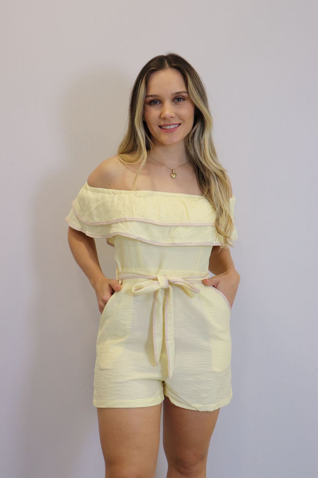 Macaquinho My Crush Feminino Cor Amarelo