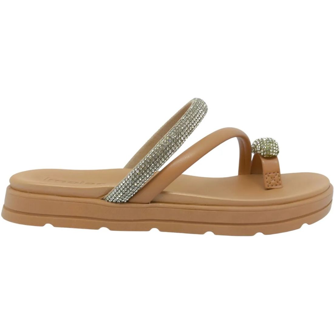 Papete Slide Moleca Com Brilho Feminino Nude Papete Slide Moleca Com Brilho Feminino Nude