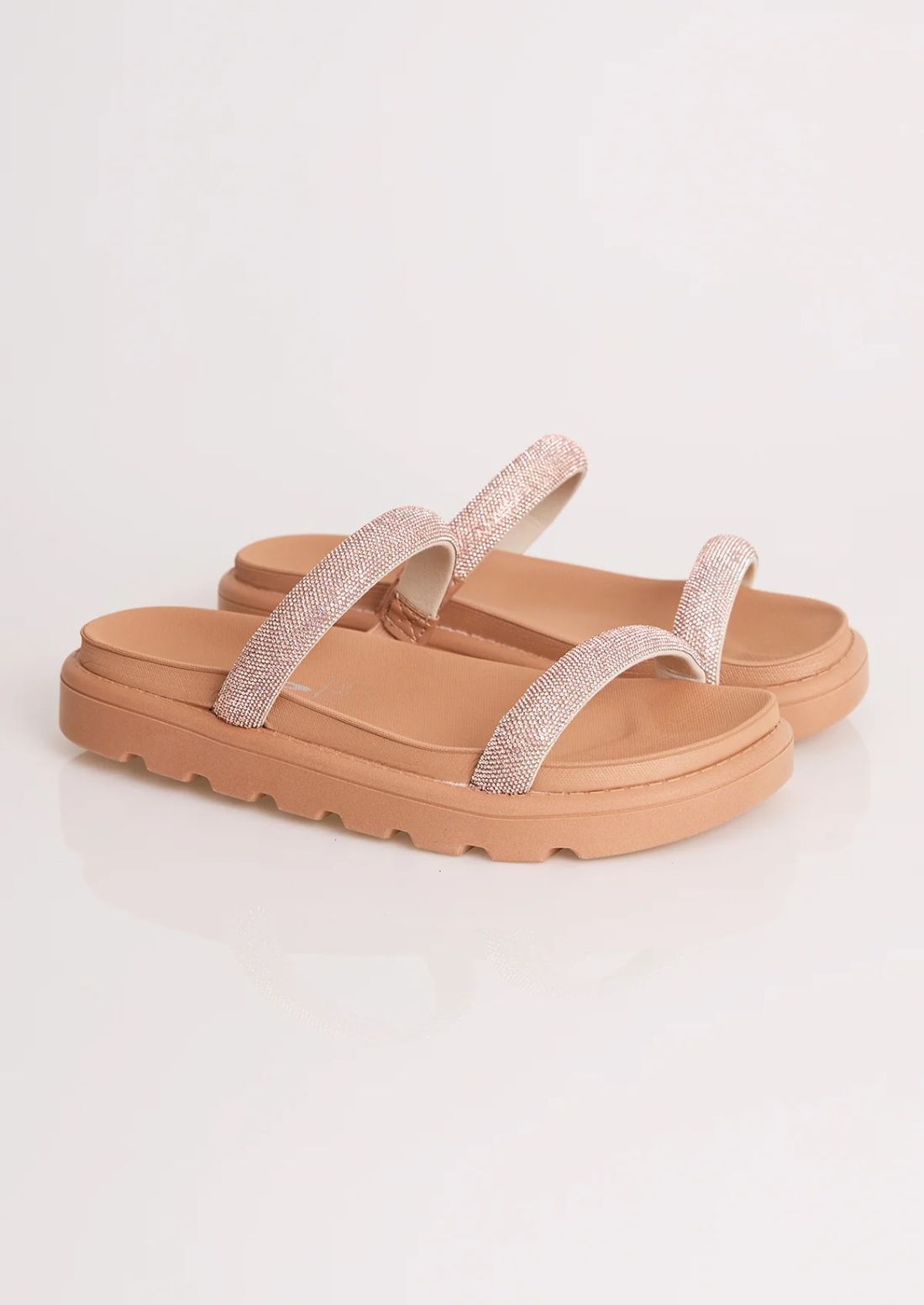 Papete Vizzano Com Brilho Feminino Cor Nude Papete Vizzano Com Brilho Feminino Cor Nude